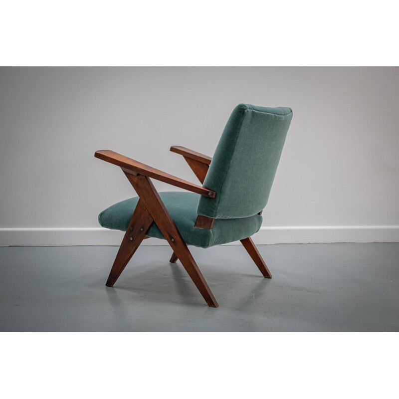 Vintage Armchair Z by Jose Zanine Caldas Brazil 1950s