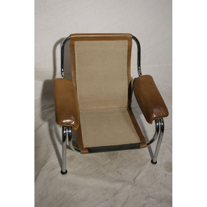 Paire de fauteuils vintage en cuir de Hans Eichenberger pour De Sede switzerland 1970