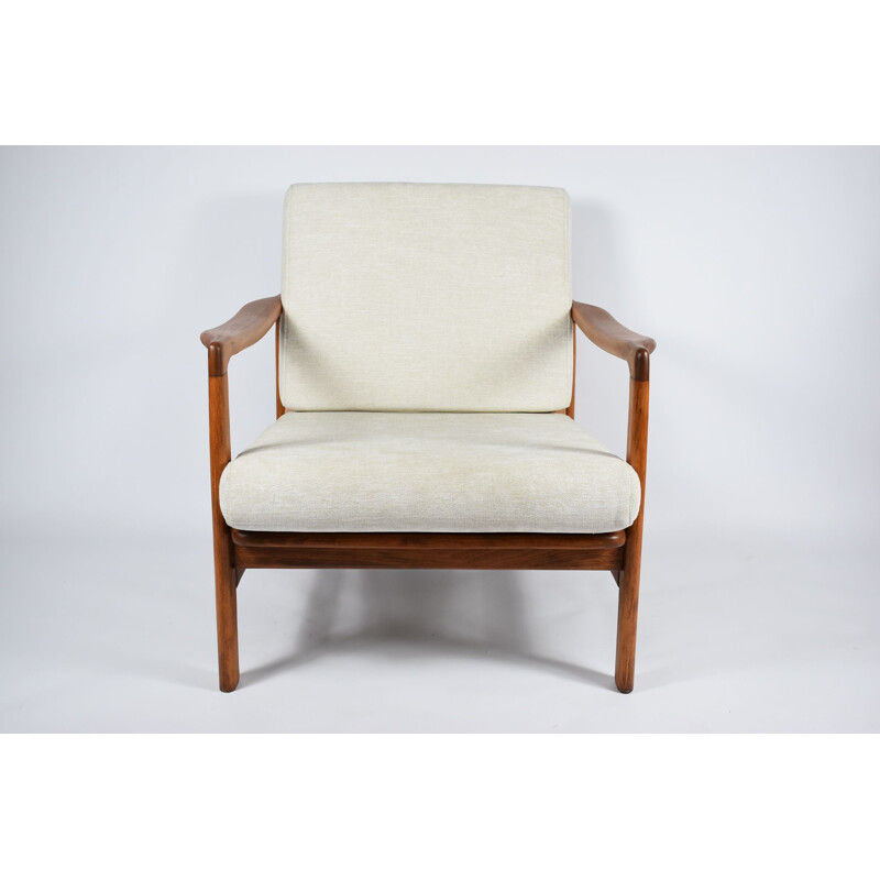 Poltrona vintage beige Z.Baczyk 1960