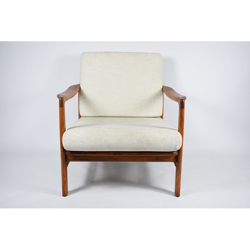 Vintage beige fauteuil Z.Baczyk 1960