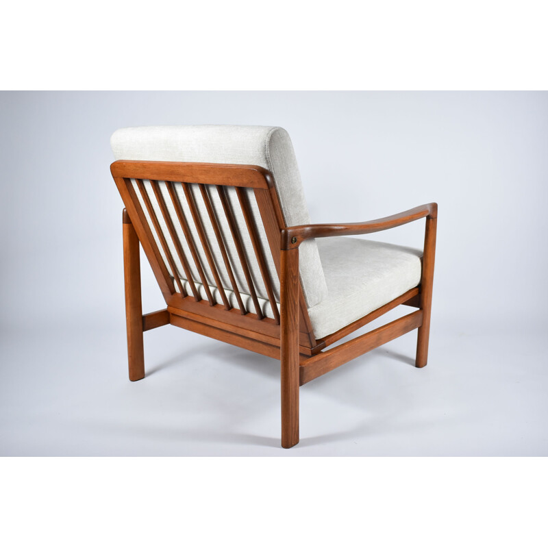 Vintage beige fauteuil Z.Baczyk 1960