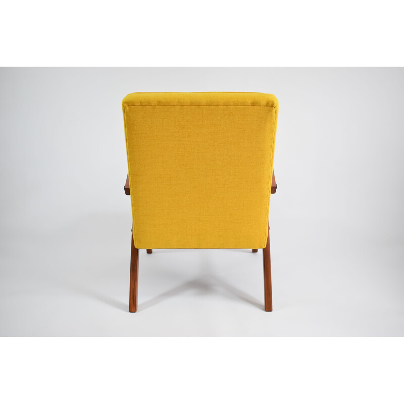 Vintage polish armchair B310 model yellow 1960s