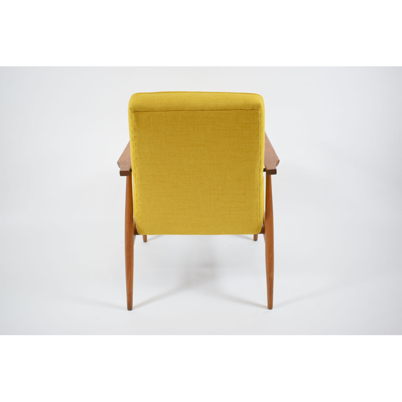 Vinitage polish armchair yellow H.Lis 1960