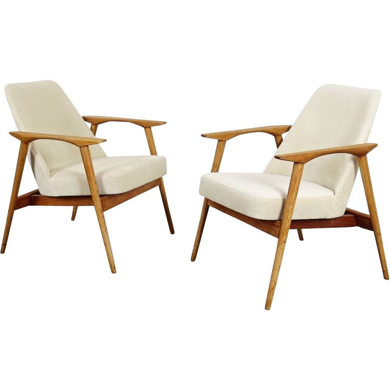 Pair of Vintage Armchair by Miroslav Navratil 1960s