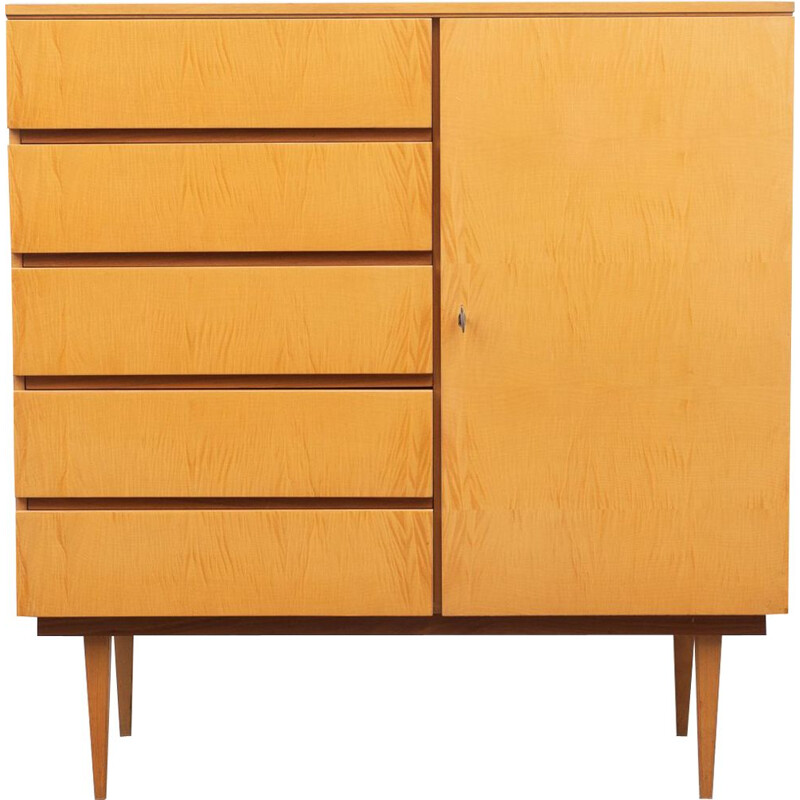 Small vintage highboard, maple 1950s