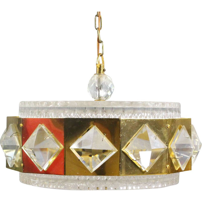 Vintage pendant by Carl Fagerlund for Orrefors 1960s