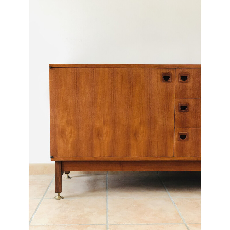 Vintage teak sideboard by André Monpoix 1960