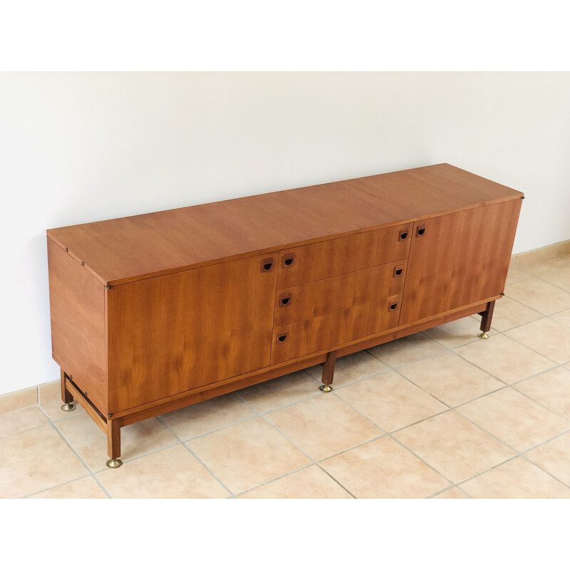 Vintage teak sideboard by André Monpoix 1960