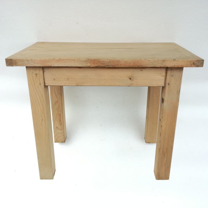Vintage coffee table Minimalist in pine French