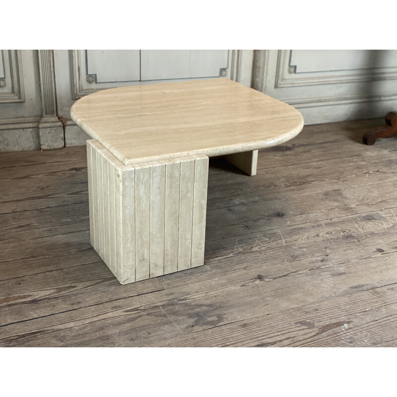 Vintage coffee table in Travertine