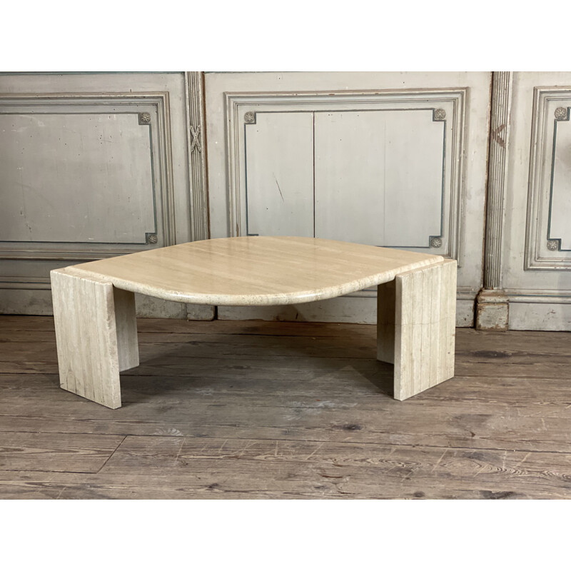 Vintage coffee table in Travertine