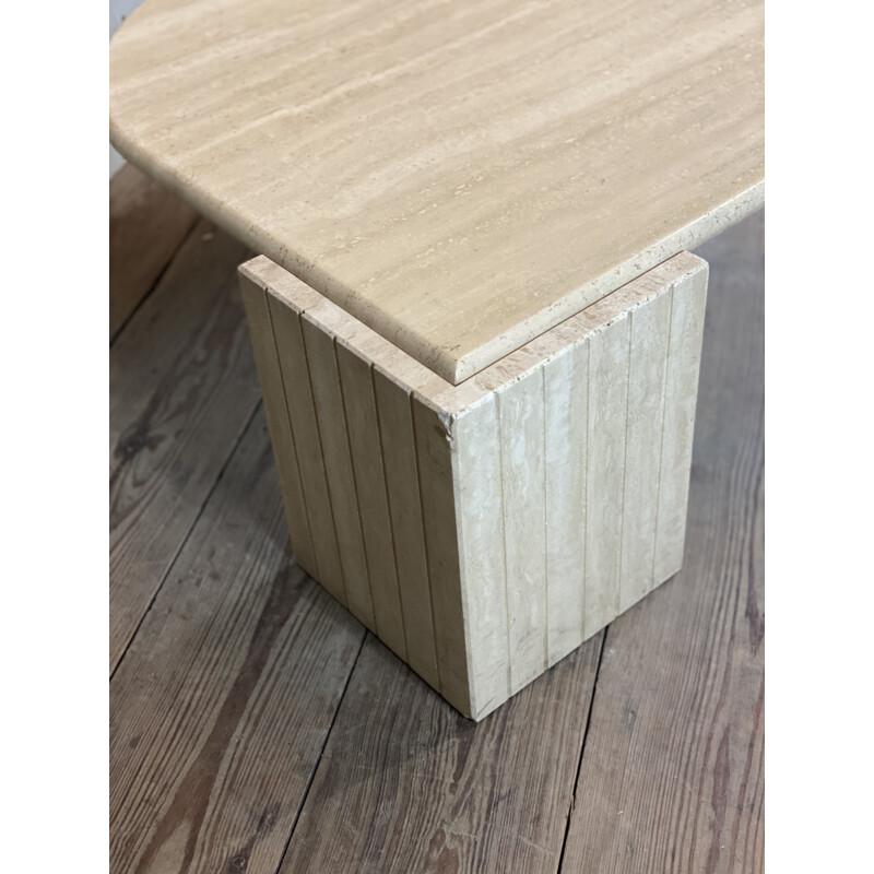 Vintage coffee table in Travertine