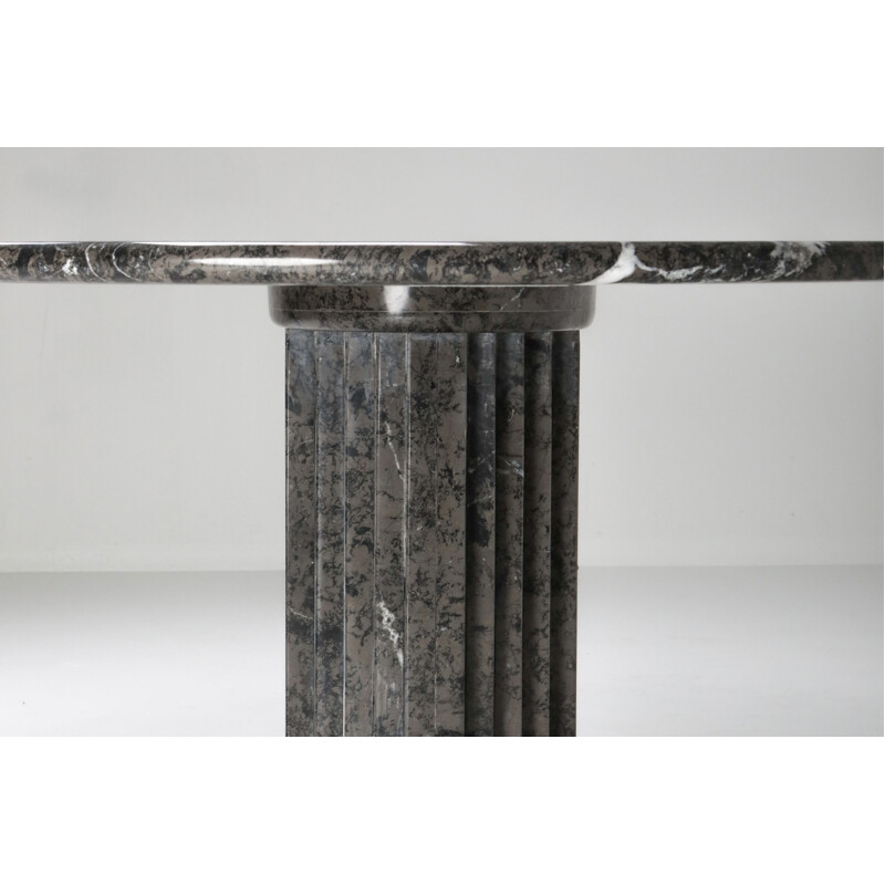 Table Vintage Samo de Carlo Scarpa en marbre gris 1970