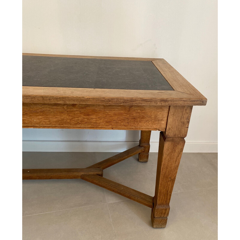 Large Vintage Monastery Table in Oak XIXth Century