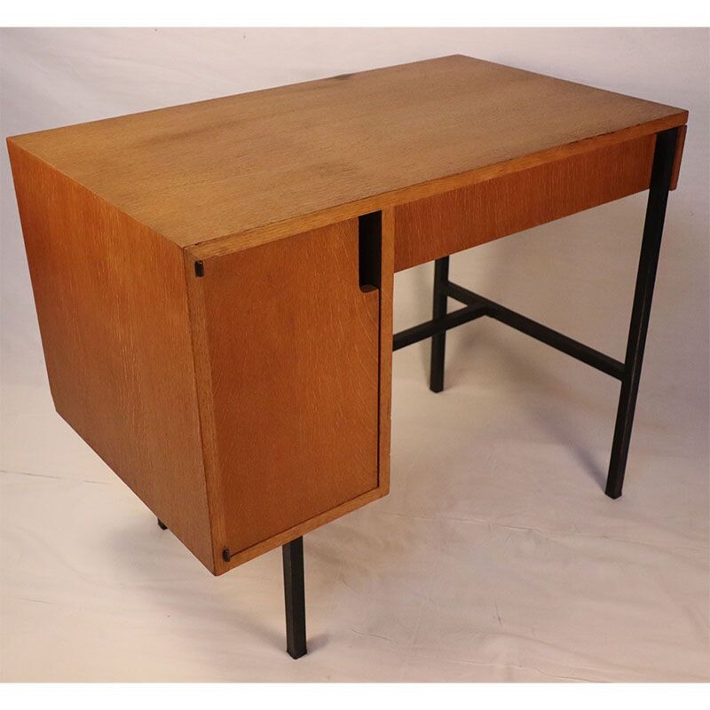 Vintage desk Jacques Hitier 1950