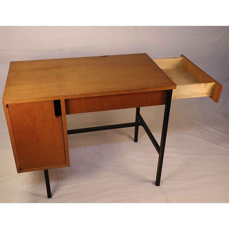 Vintage desk Jacques Hitier 1950