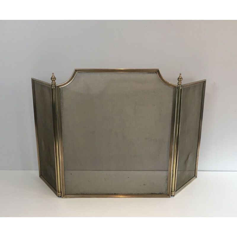 Vintage Fireguard Neoclassical  Brass French 1940