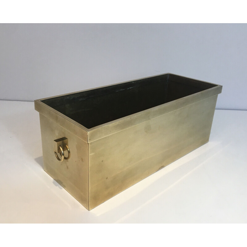 Vintage neoclassical rectangular planter, France 1970