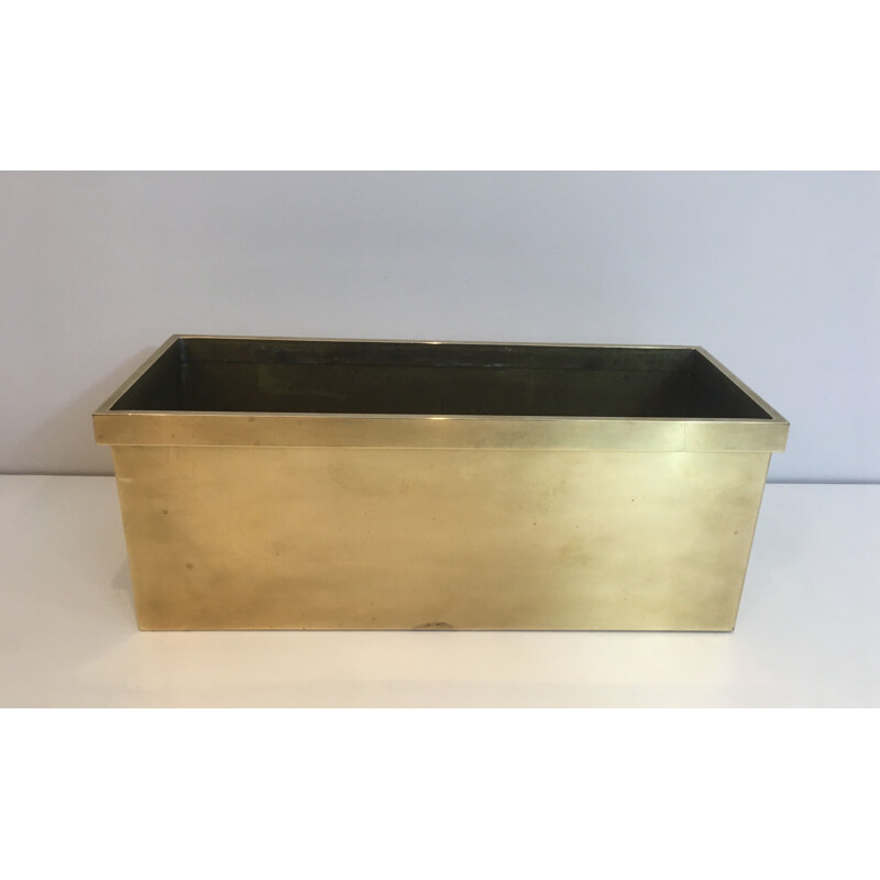 Vintage neoclassical rectangular planter, France 1970