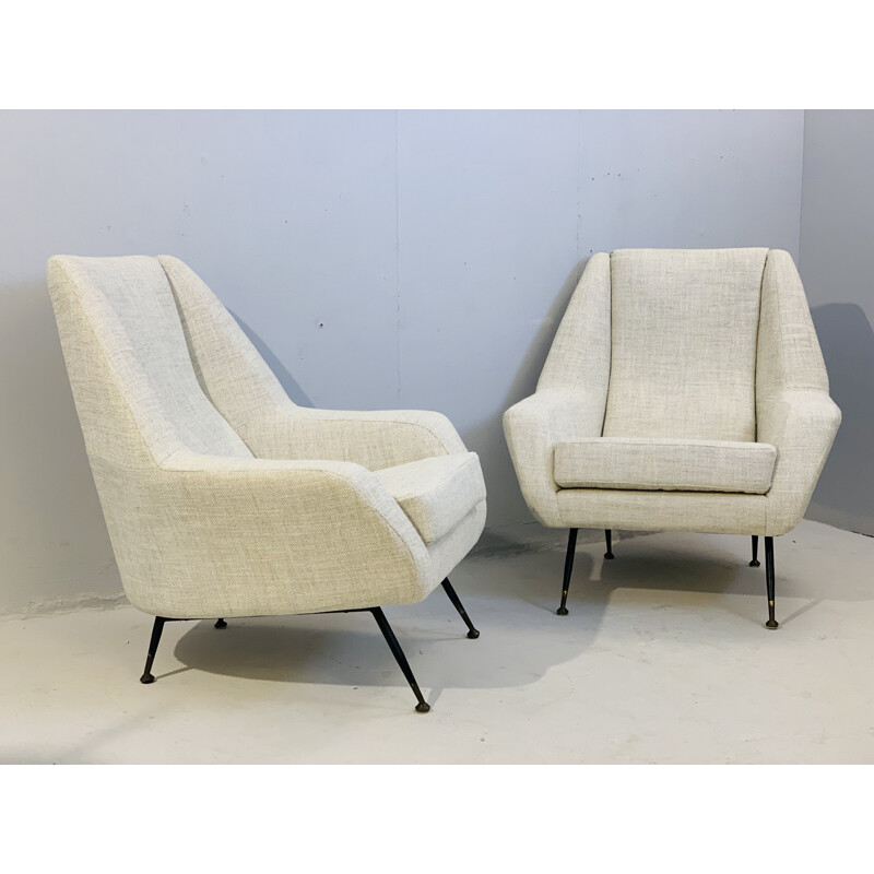 Pair of vintage armchairs, Italy 1950