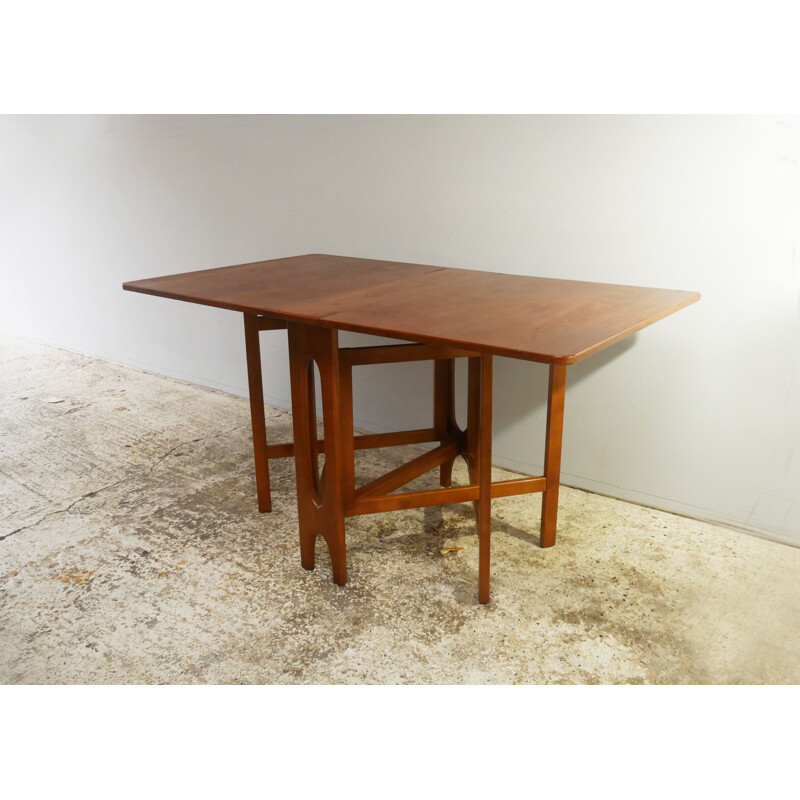 Mid century drop-leaf, gate leg dining table 1970s