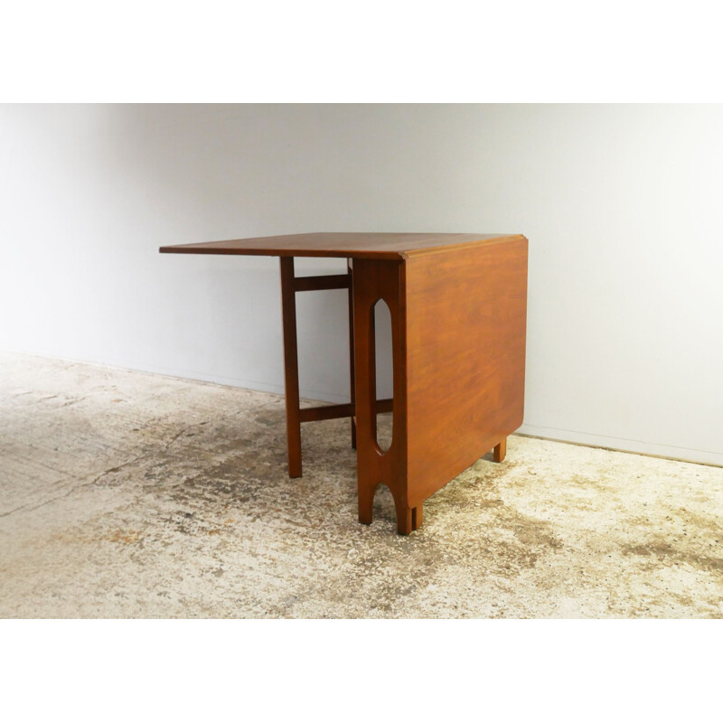 Mid century drop-leaf, gate leg dining table 1970s