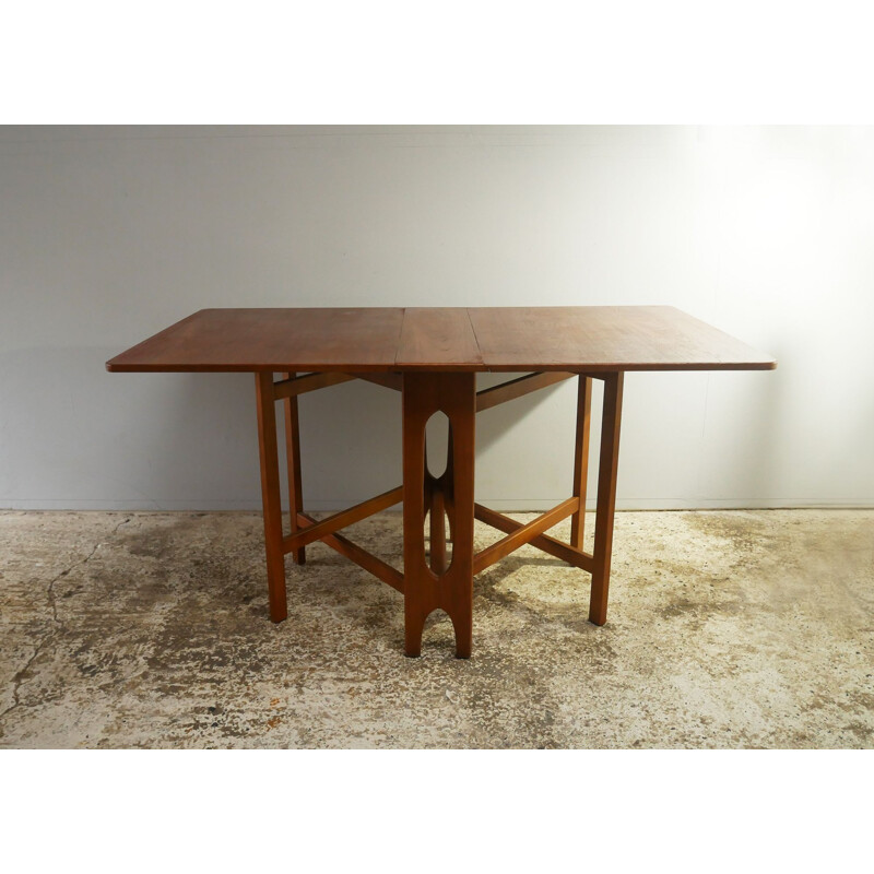 Mid century drop-leaf, gate leg dining table 1970s