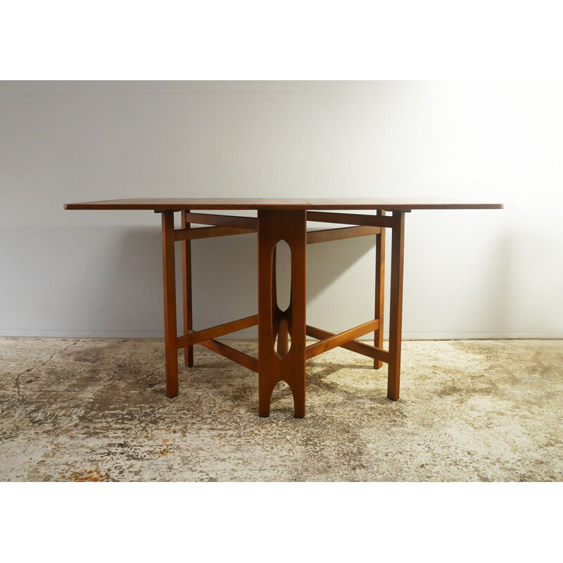 Mid century drop-leaf, gate leg dining table 1970s