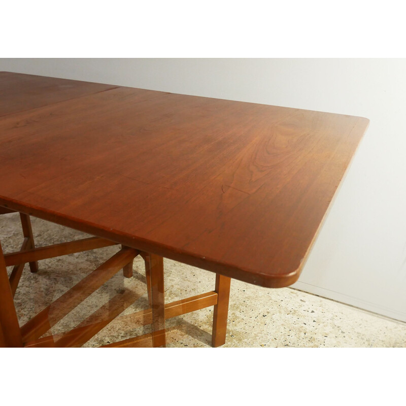 Mid century drop-leaf, gate leg dining table 1970s