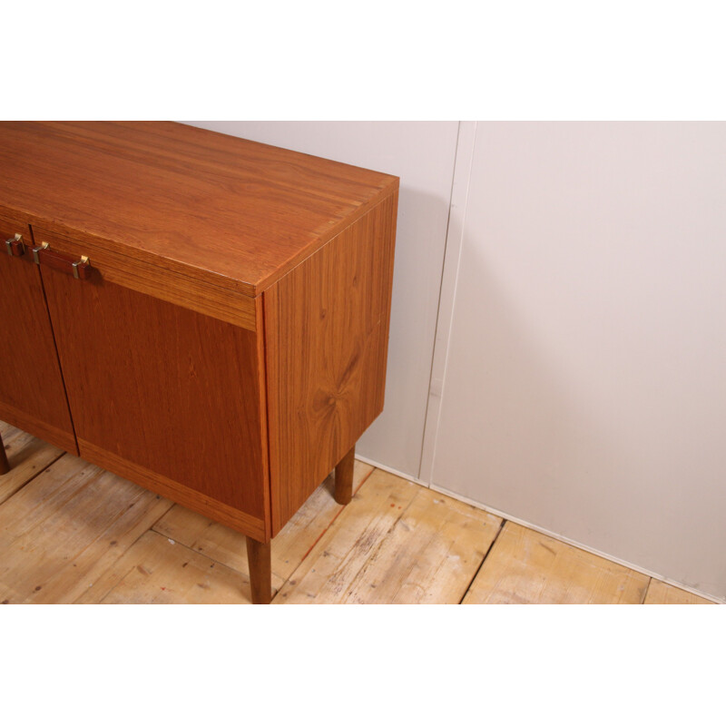 Vintage teak wooden TV cabinet 1960s