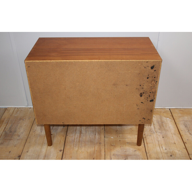 Vintage teak wooden TV cabinet 1960s