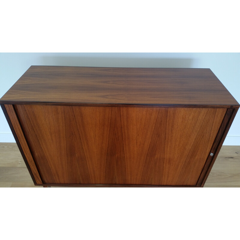 Rosewood tambour door cabinet, Marius BYRIALSEN - 1960s