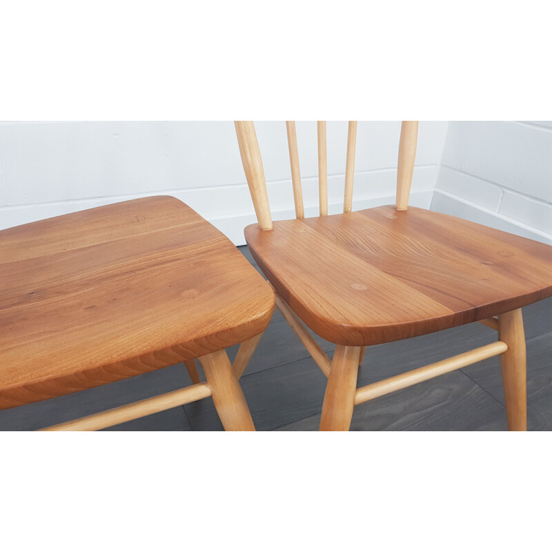 Pair of vintage Windsor Dining Chairs Ercol 1960s