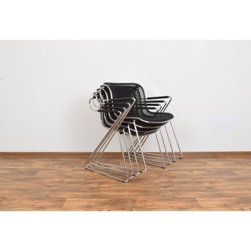 Lot de 4 chaises Vintage Penelope de Charles Pollock pour Castelli 1980