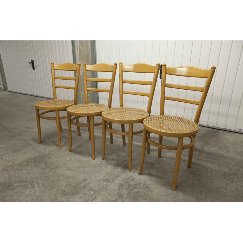 4 vintage Baumann chairs model Anteuil 1986