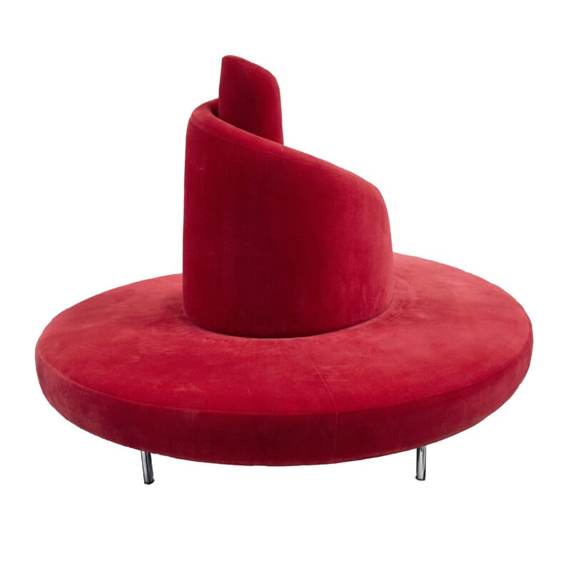 Vintage Red Tatlin Sofa by Mario Cananzi and Roberto Semprini for Edra