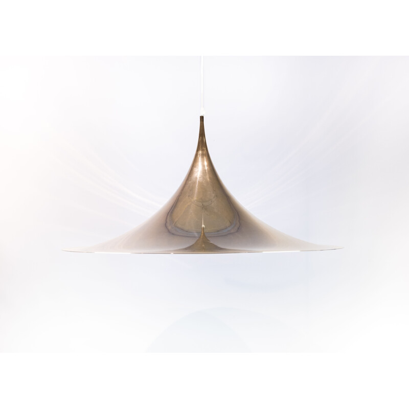 Large Vintage Gubi Semi pendant in brass by Claus Bonderup and Thorsten Thorup in 1968