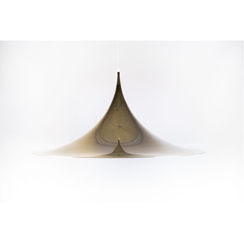 Large Vintage Gubi Semi pendant in brass by Claus Bonderup and Thorsten Thorup in 1968