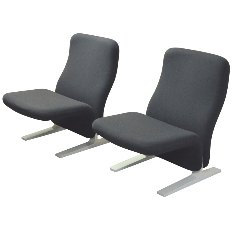 Pair of armchairs "Concorde", Pierre Paulin - 1960s