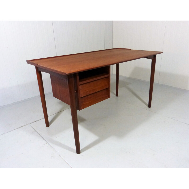 Vintage Teak desk by A.B. Lammhults Möbler, Sweden 1960s