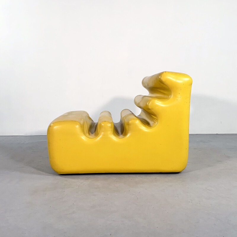 Vintage Yellow Karelia Lounge Chair by Liisi Beckmann for Zanotta, 1970s