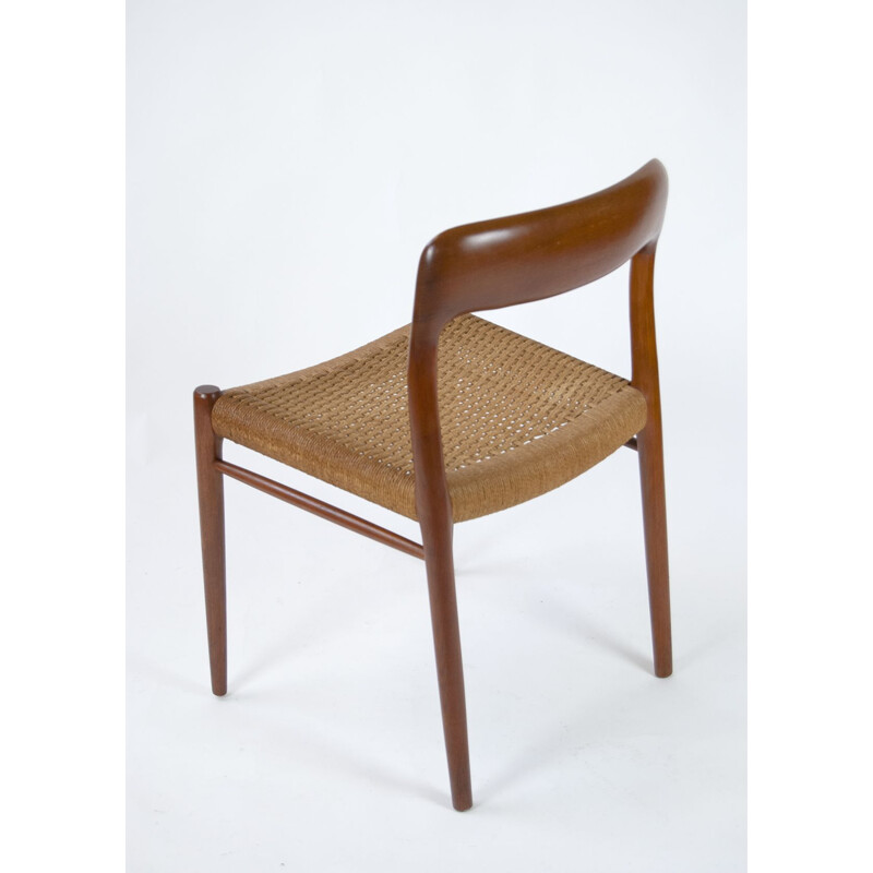 Paire de chaises à manger vintage en teck de Niels Otto Møller 1950