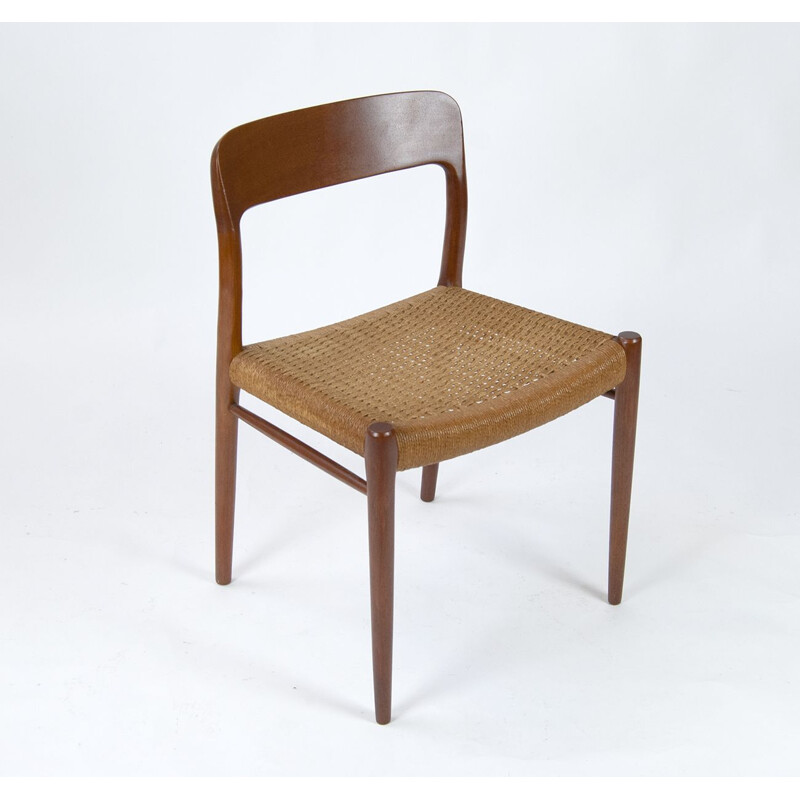 Pair of Vintage Teak Dining Chairs by Niels Otto Møller 1950s