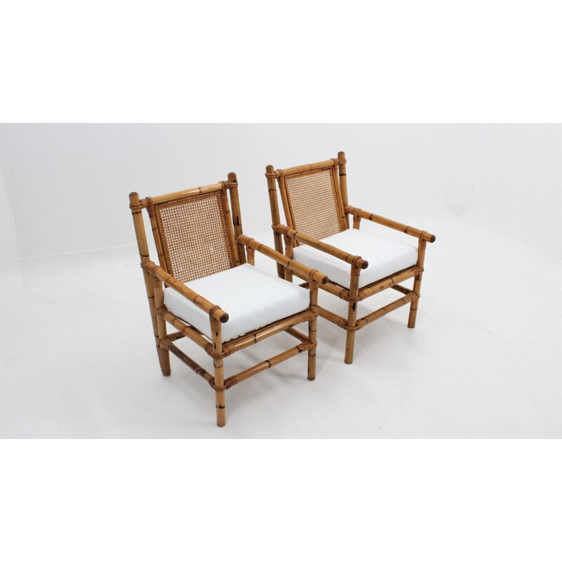 Vintage bamboo living room set 1950