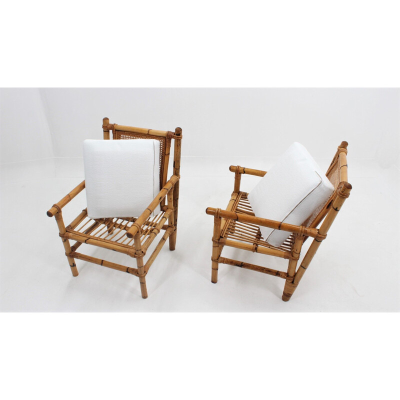 Vintage bamboo living room set 1950