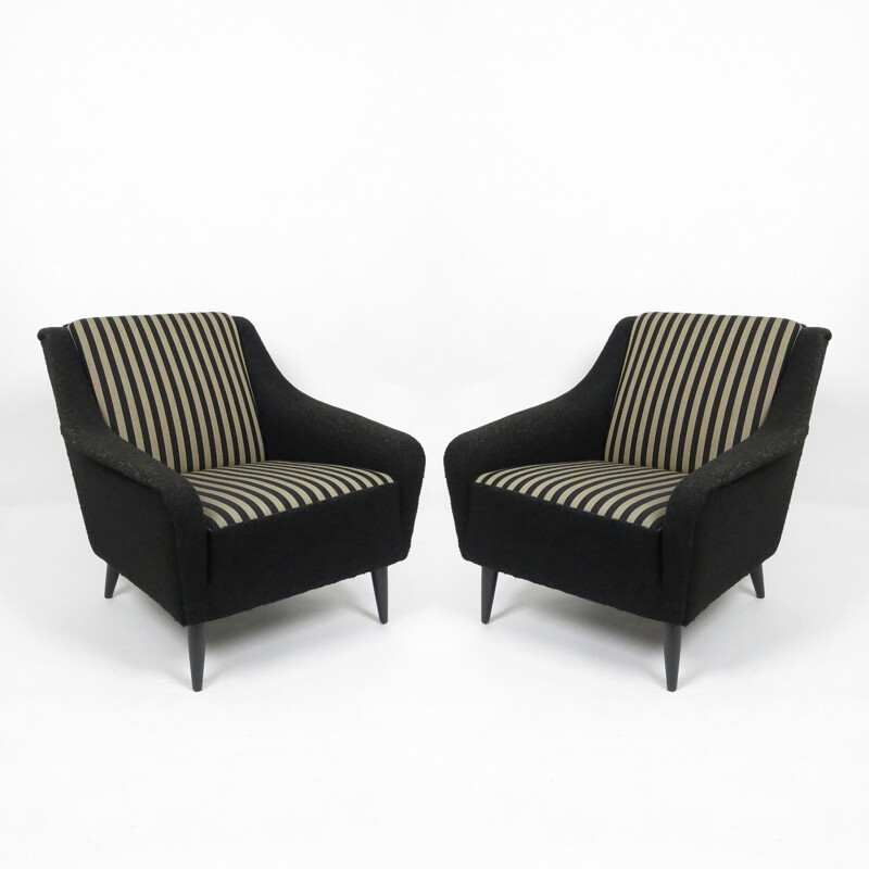 Pair of mid-century lounge chairs, 1960s