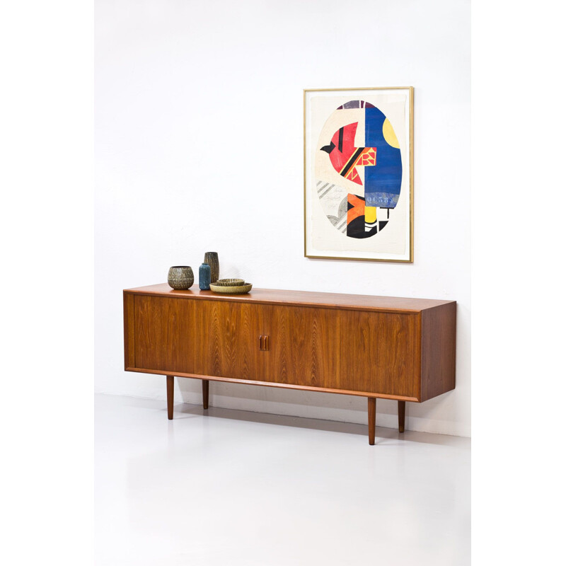 Vintage Teak Sideboard by Svend Aage Larsen for Faarup Mobelfabrik, Danish 1960s