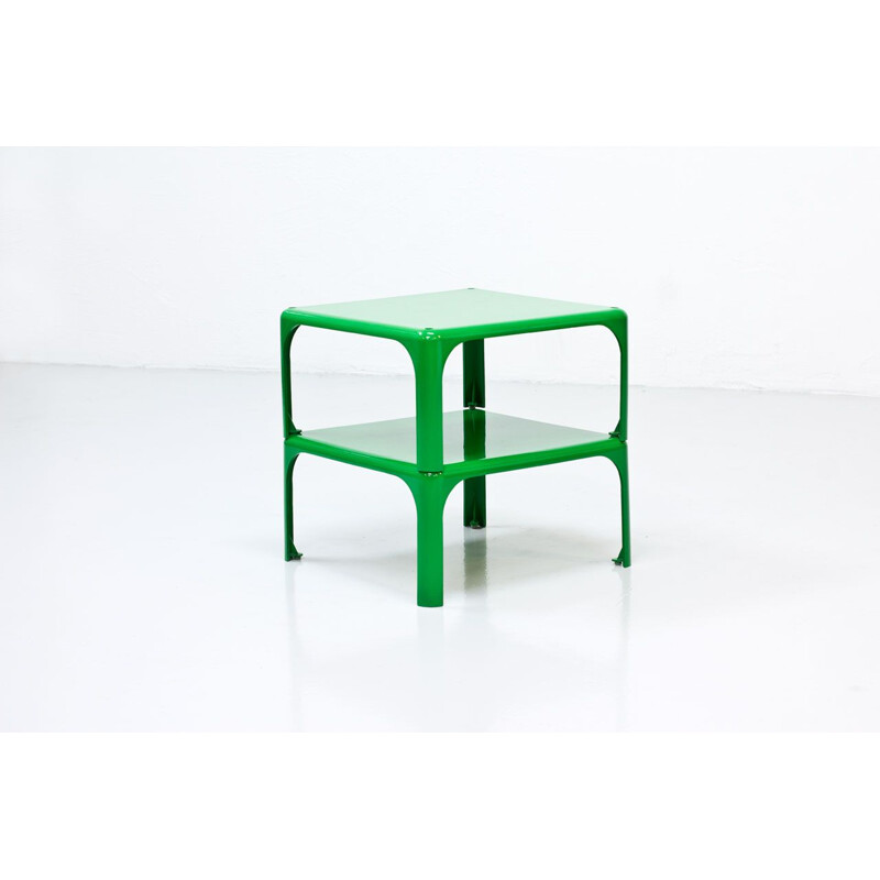 Pair of vintage "Demetrio 45" stackable side tables by  Vico Magistretti by  Artemide  Italy 1960s