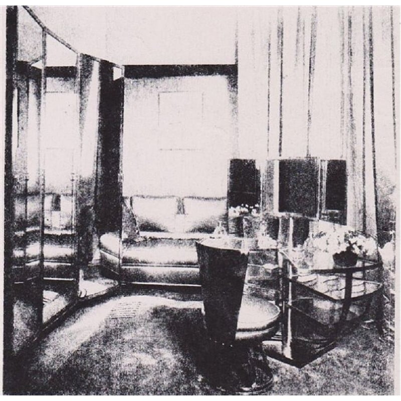 Miroir Triptyque vintage de Eugène Printz 1930-1931