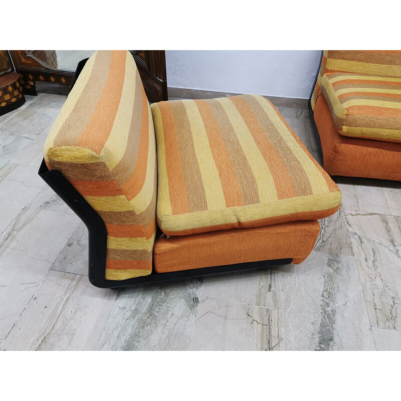 3 fauteuils vintage Amanta de Mario Bellini pour B&B Italia 1970